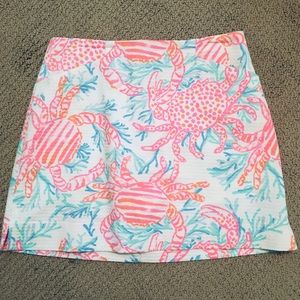 Lilly Pulitzer crab skort size 0